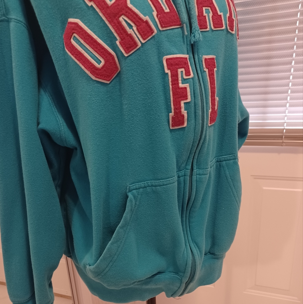 4/$60 Teal Blue Orlando Hoodie - Size Large - Picture 2 of 10